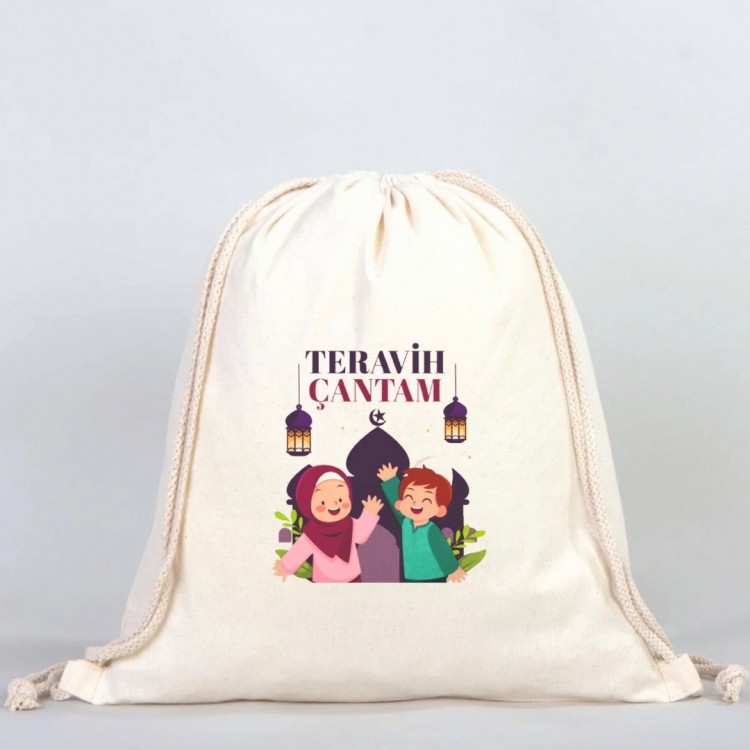 Baskılı Teravih Sırt Çantası