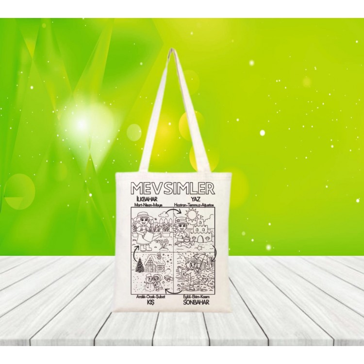 Degerler Eğitimi anaoklu bez çanta