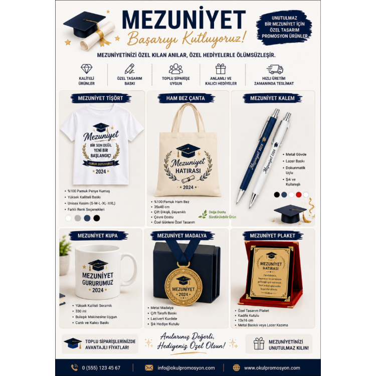 Okul Hediyeleri - Mezuniyet Hediyeleri