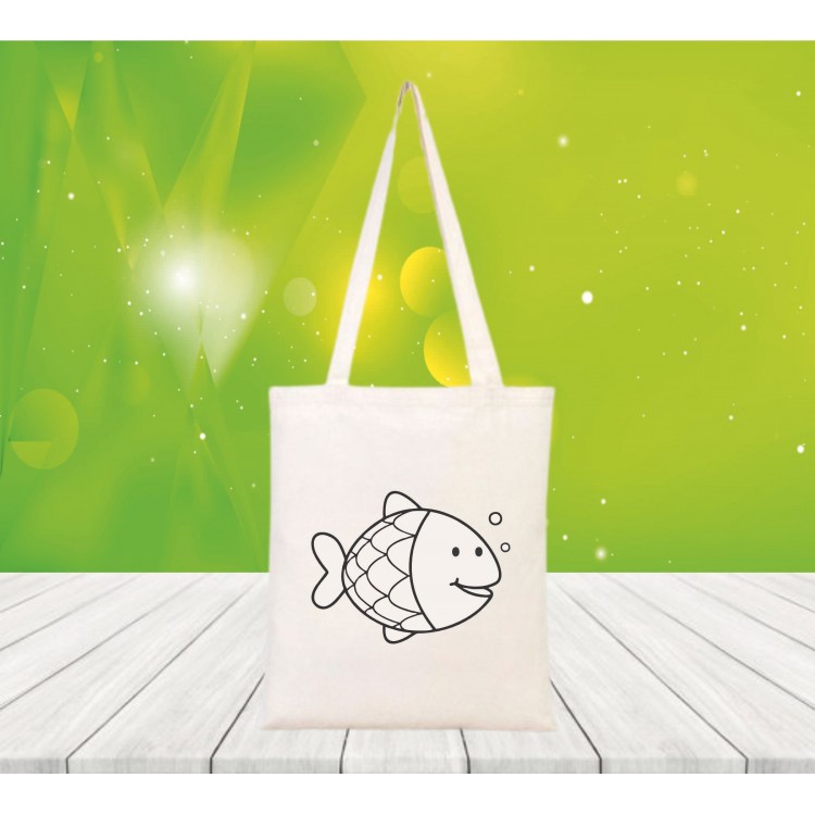 Baskılı boyanabilir ham bez çanta Baskılı boyanabilir ham bez çanta