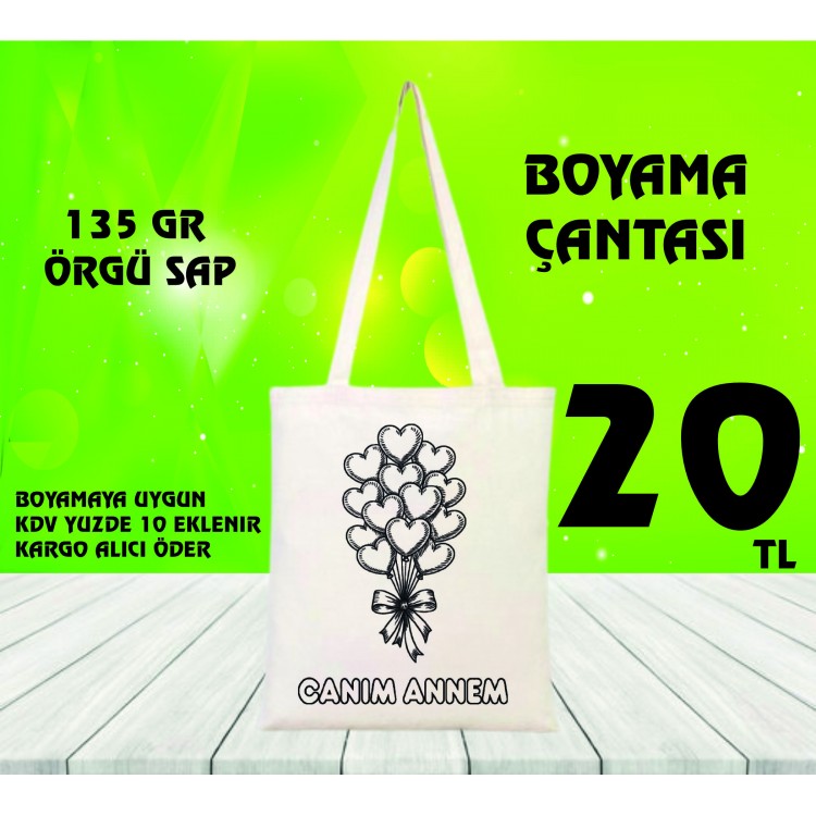 Etkinlik boyama çantaları