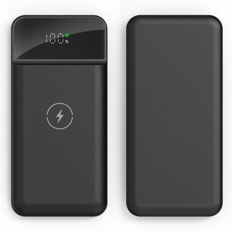 ÜZÜMLÜ 10.000 MAH SİYAH WIRELESS POWERBANK