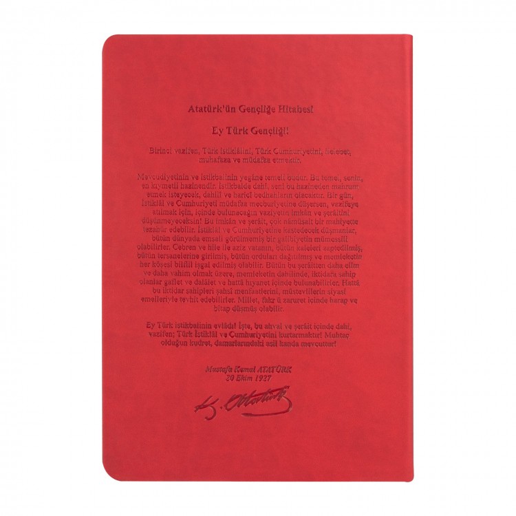 ATATÜRK TARİHSİZ DEFTER (17X24 CM)