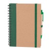 PURSAKLAR YEŞİL SPİRALLİ TARİHSİZ DEFTER (15X21 CM)