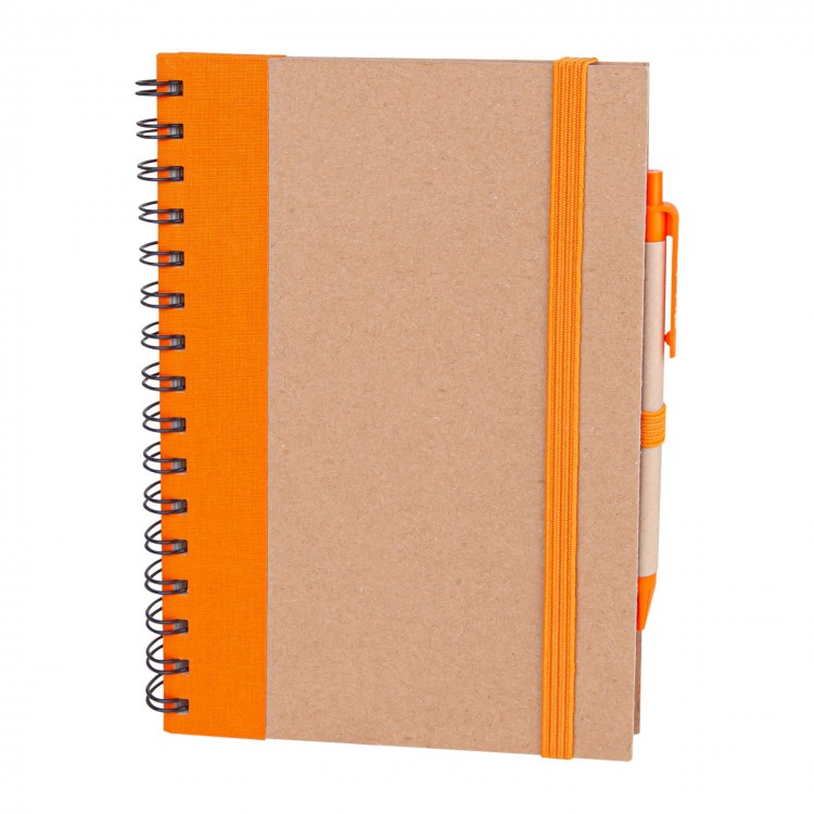 PURSAKLAR TURUNCU SPİRALLİ TARİHSİZ DEFTER (15X21 CM)