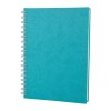 ALTINDAĞ TURKUAZ KARELİ SPİRALLİ TARİHSİZ DEFTER (17X24 CM)