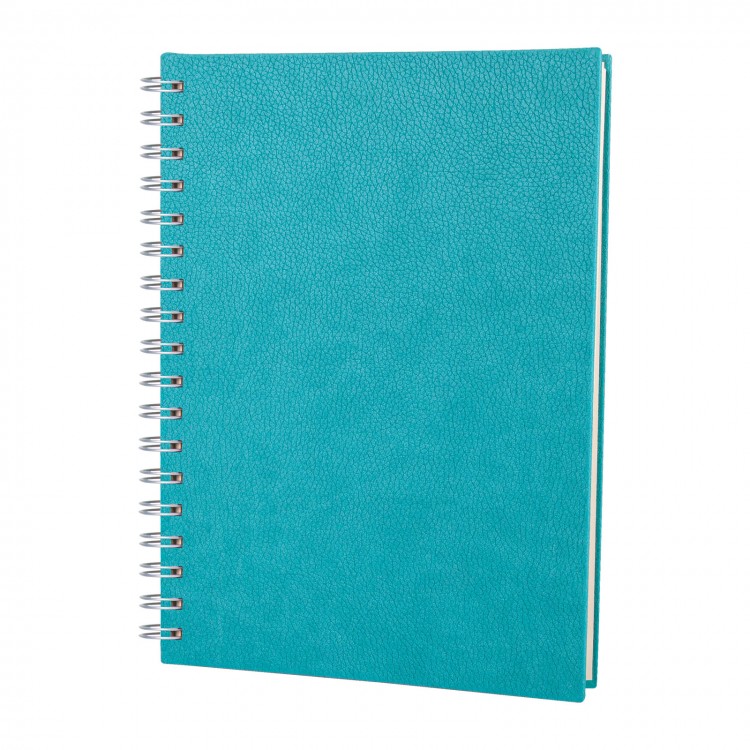 ALTINDAĞ TURKUAZ KARELİ SPİRALLİ TARİHSİZ DEFTER (17X24 CM)