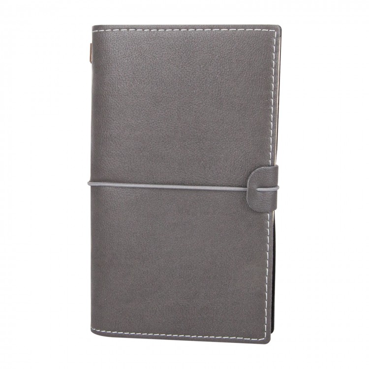 KUĞULU FÜME TARİHSİZ DEFTER (11,5X20 CM)