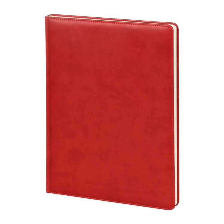YAKACIK KIRMIZI TARİHLİ GÜNLÜK CİLTLİ AJANDA (20X28 CM)