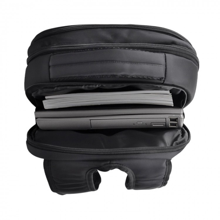 SERÜVEN SİYAH LAPTOP BÖLMELİ SIRT ÇANTASI