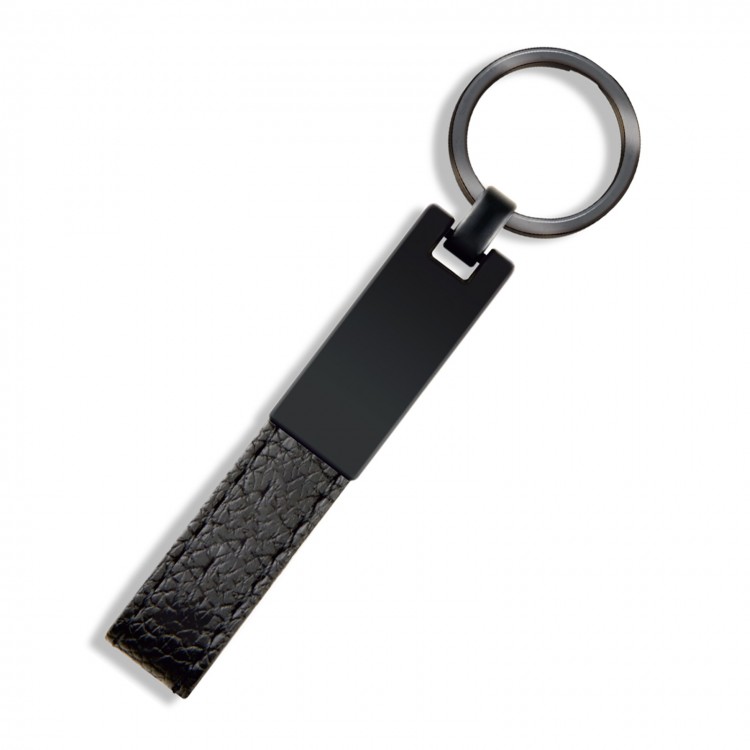 ANZER SİYAH METAL - DERİ ANAHTARLIK
