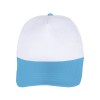 PAPATYA BEYAZ-TURKUAZ POLYESTER ŞAPKA