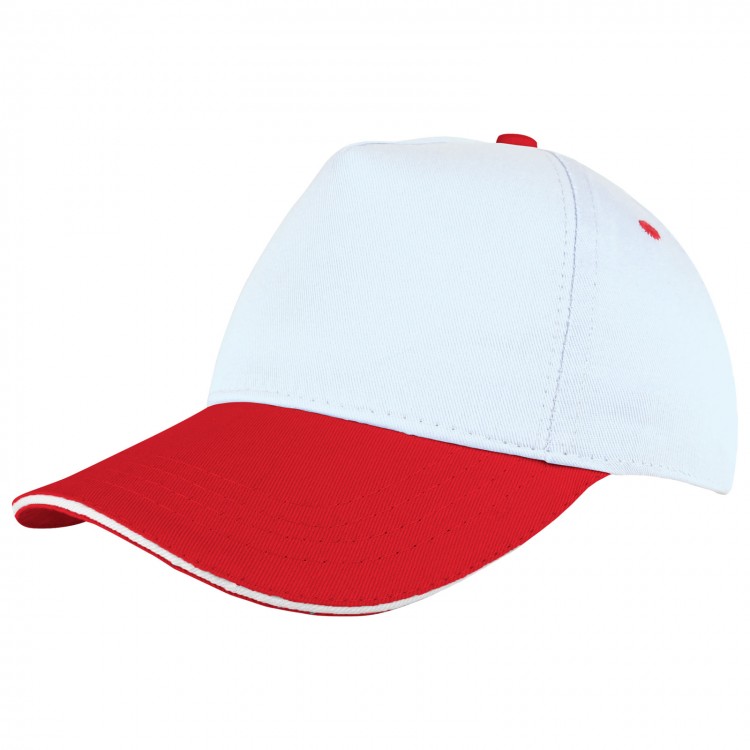 POMELO BEYAZ-KIRMIZI SANDWICH SİPER COTTON ŞAPKA