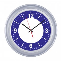 BENDİS509 GÜMÜŞ BRİSTOL KADRAN DUVAR SAATİ (400 MM)