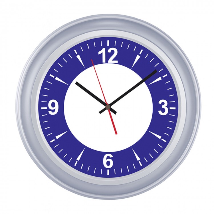 BENDİS509 GÜMÜŞ BRİSTOL KADRAN DUVAR SAATİ (400 MM)