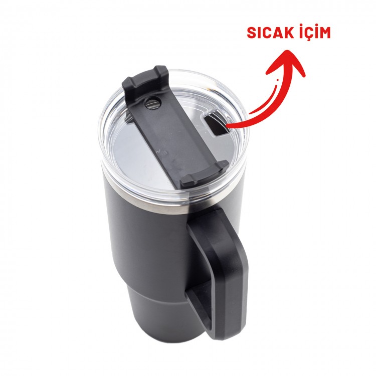 ADRASAN SİYAH 1200 ML TERMOS