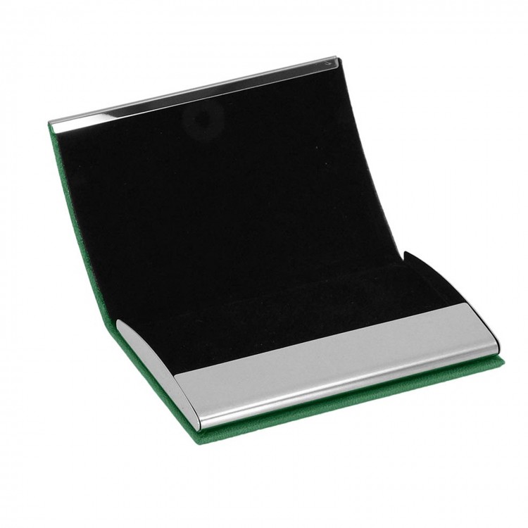 NAZENDE YEŞİL DERİ KARTVİZİTLİK