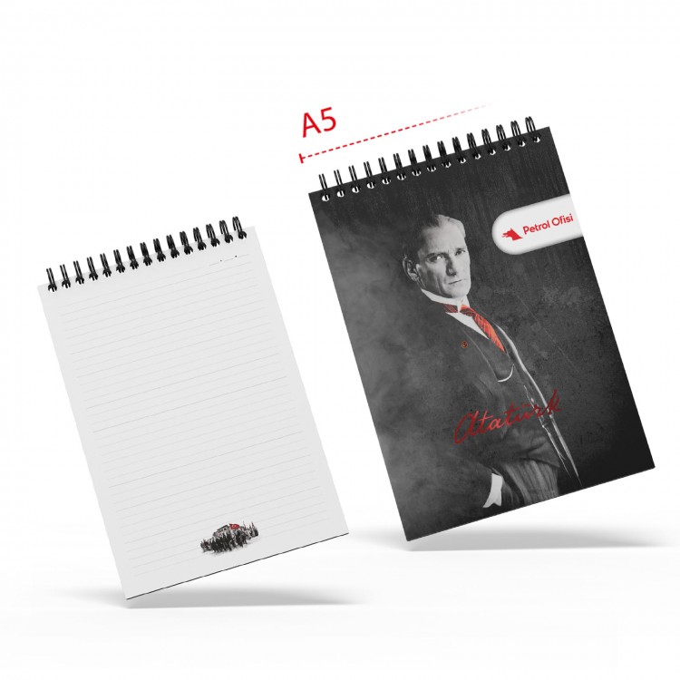 ALA-28 ATA SPİRALLİ A5 BLOKNOT