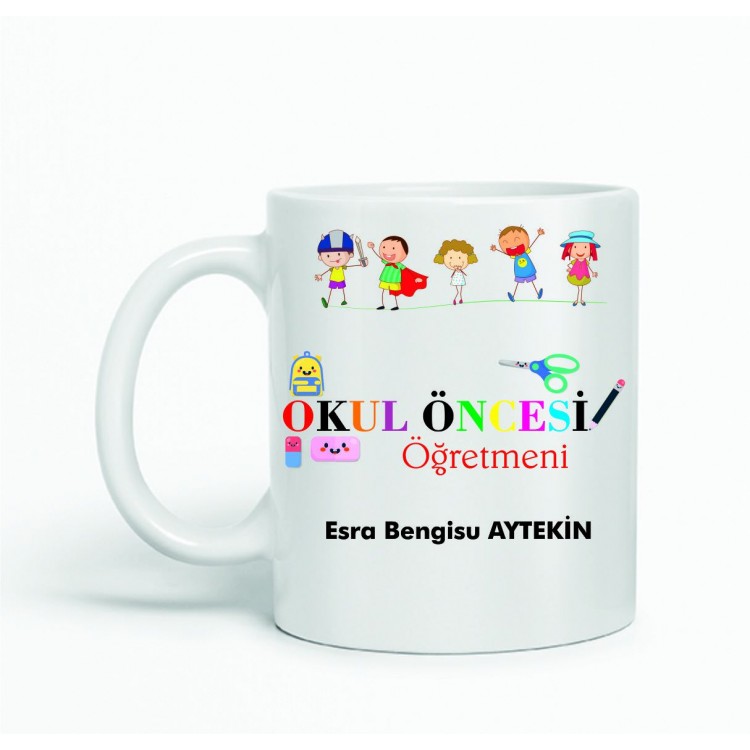 Öğretmene İsimli Kupa Bardak