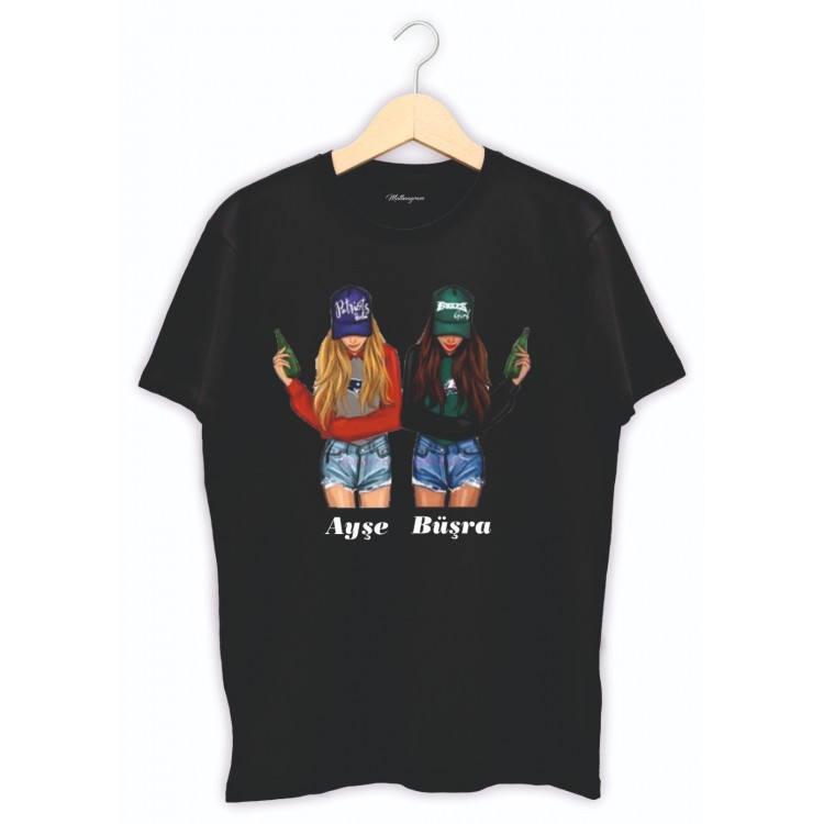 Best Friends Baskılı tişört Best Friends Baskılı tişört