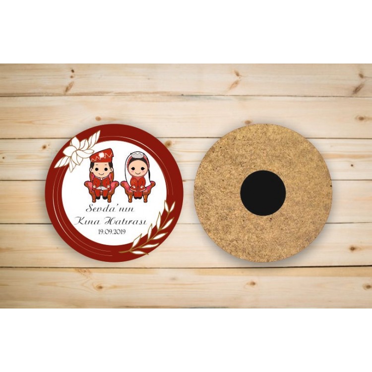 Kına gecesi Ahşap magnet çeşitleri