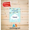 Flamalı Ve Mavi Renk Bebek Magneti