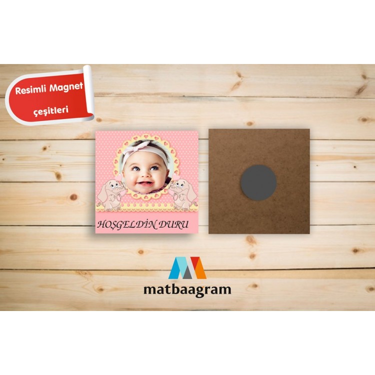 Pembe Renk Bebek Magnetleri
