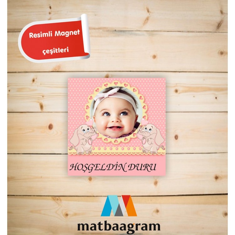 Pembe Renk Bebek Magnetleri