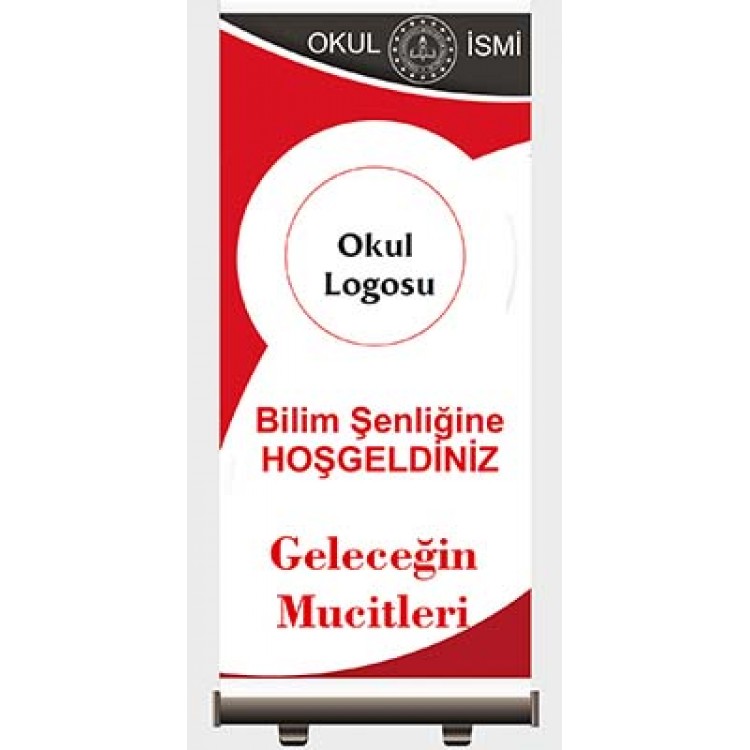Bilim fuarı Malzemeleri Roll Up Baskı