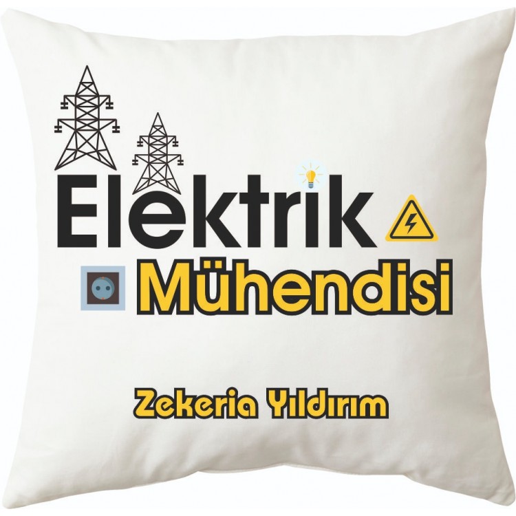 Elektrik Mühendisine özel Hediye Yastık