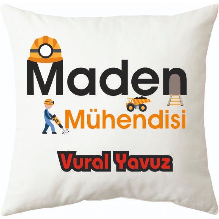 Maden Mühendisine hediye yastık