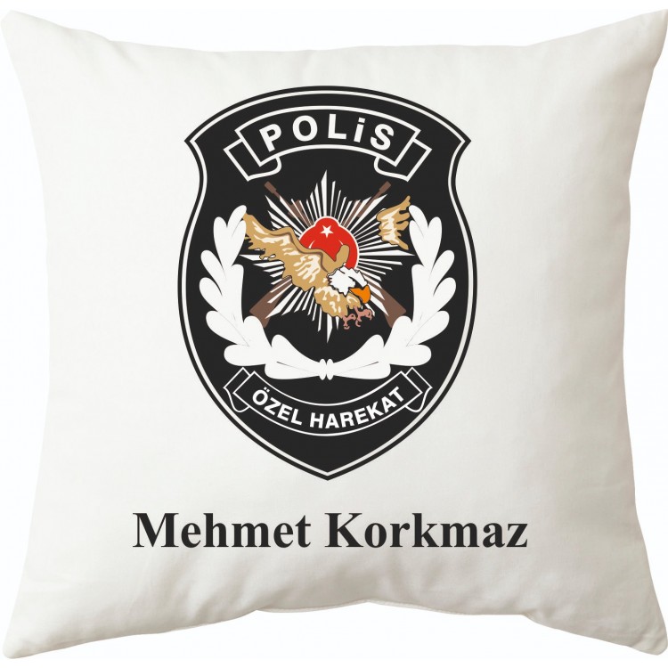 Polis Özel Hareket personeline hediye yastık