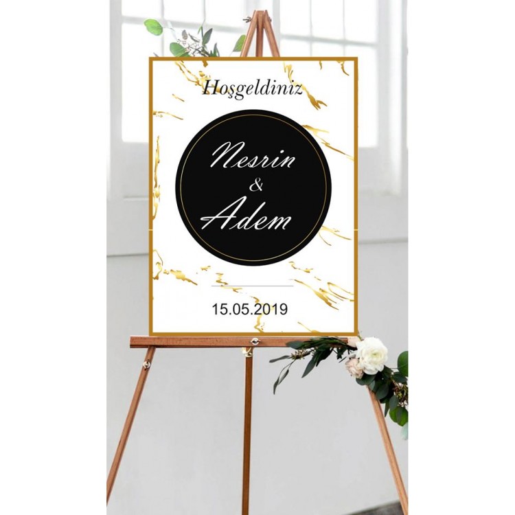 Söz-Nişan Hoşgeldiniz Karşılama Panosu