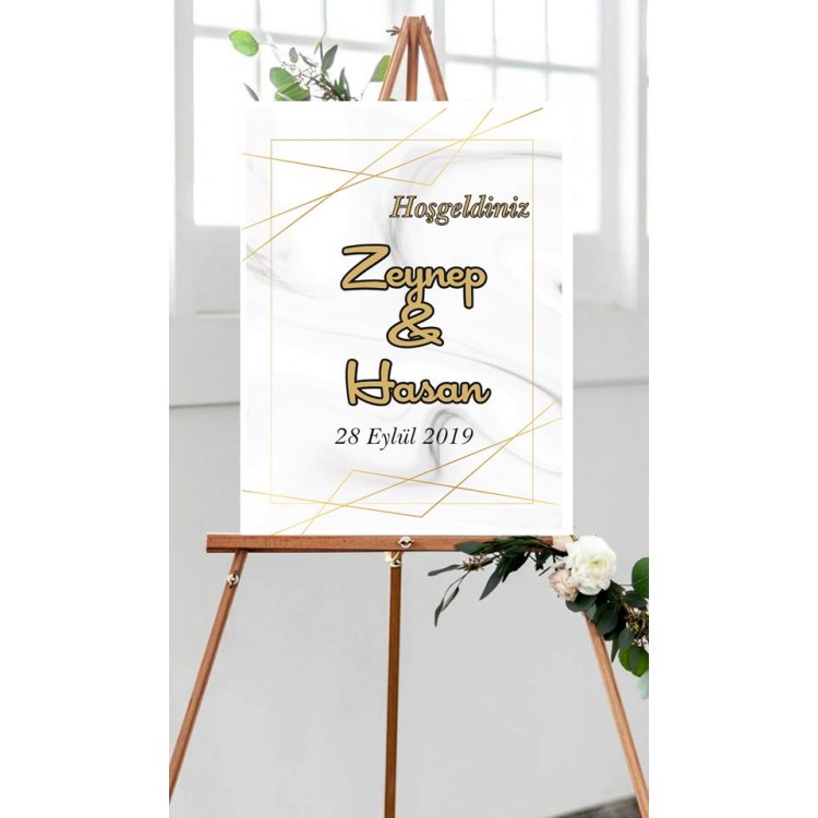 Ayaklı  Nişan Karşılama Panoları