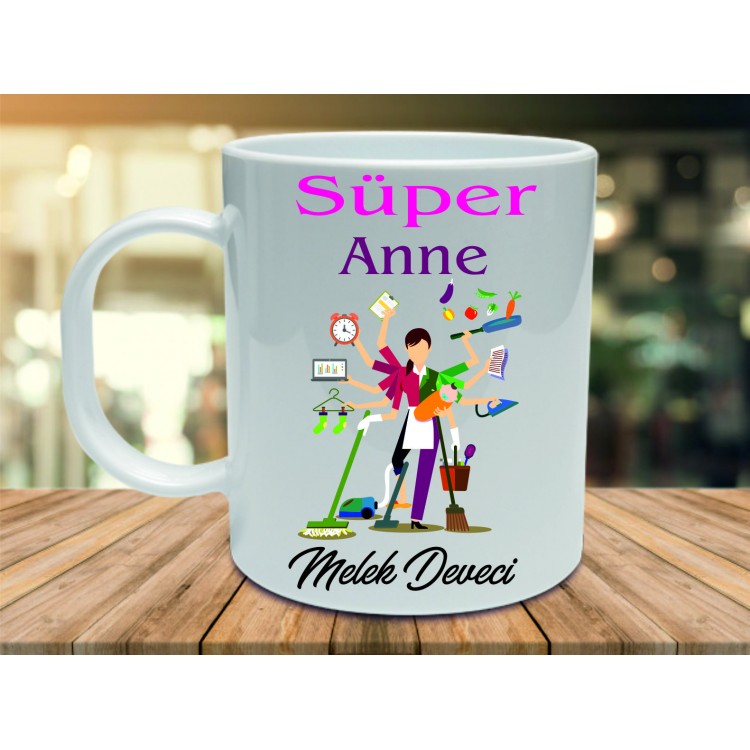 Süper Annelere Özel Kupa Bardak
