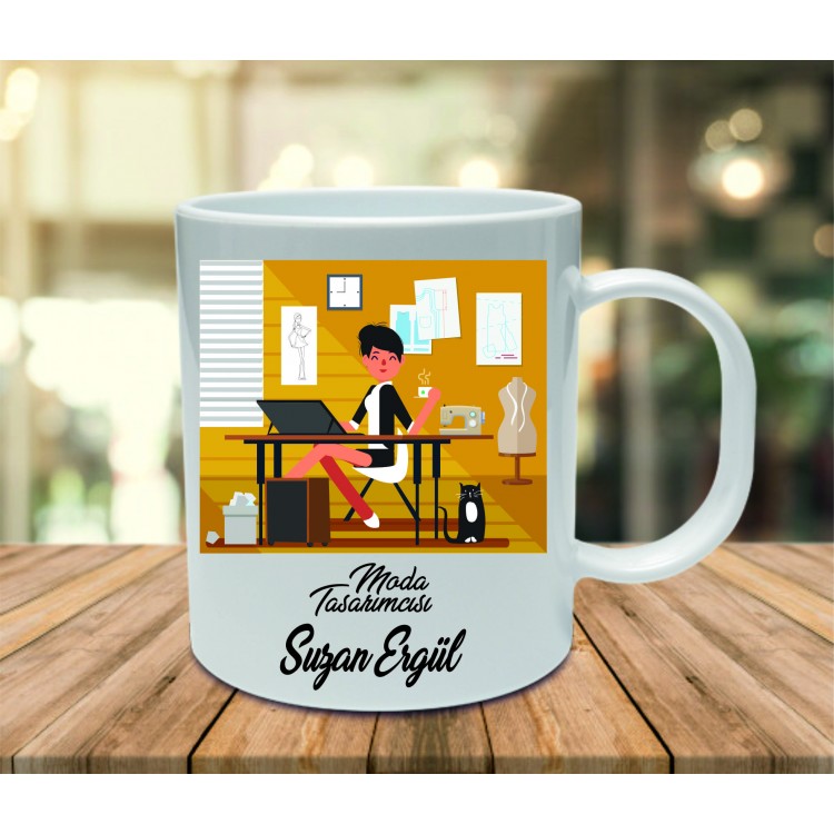 Mesleki hediyeler Moda Tasarımcısına Özel Kupa Bardak