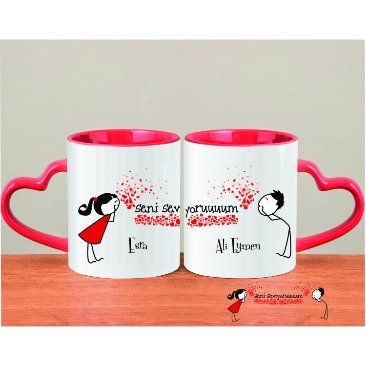 Seni Seviyorum İsimli Kupa