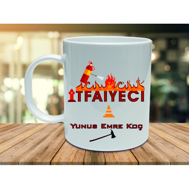İtfaiyecilere Özel Kupa Bardaklar