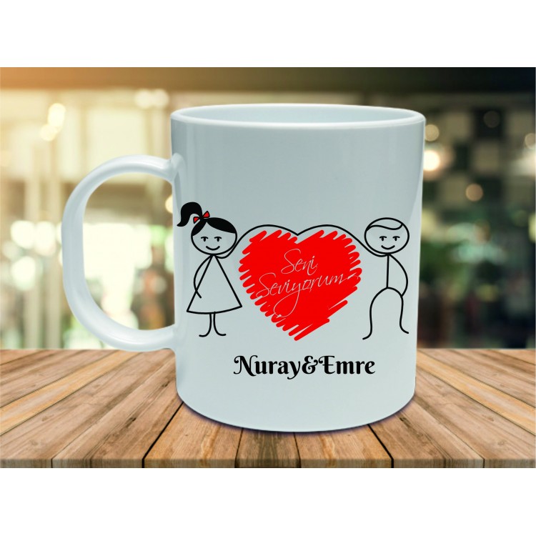 Sevgiliye Özel Kupa Bardak Ankara