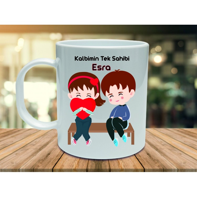 Parktaki Sevgililer Kupa Bardak