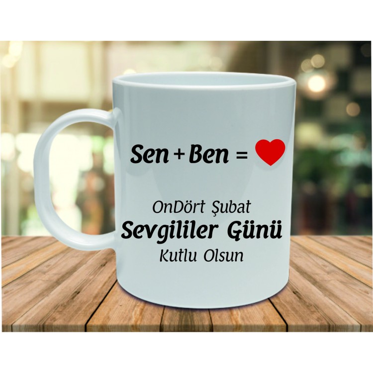 Sevgiliye Özel Kupa Bardak Baskıları
