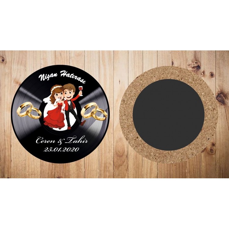 Maslak Plak Magnet -Nişan Hatırası Plak Magnetler