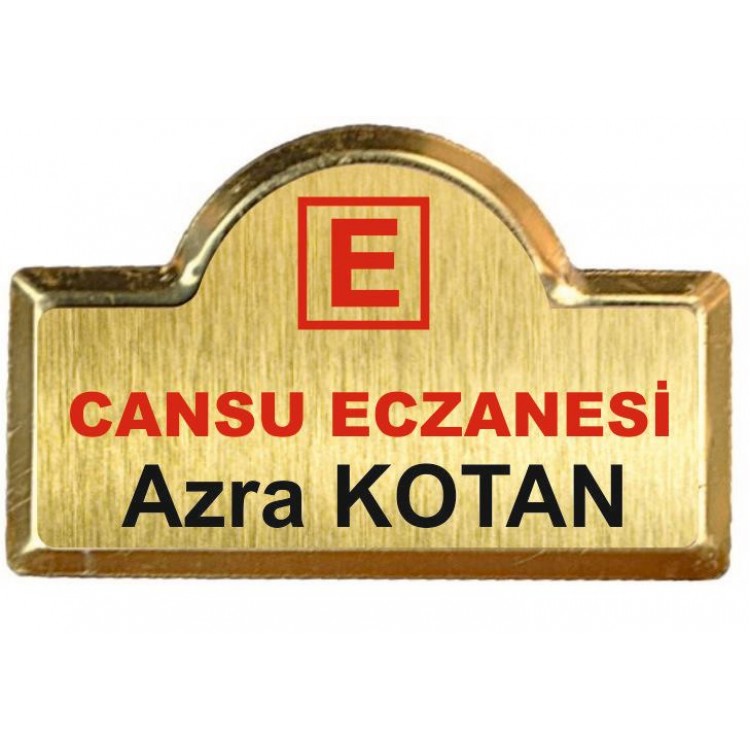 Eczane Yaka Kartı - Personele Özel Metal Yaka Kartı Modelleri