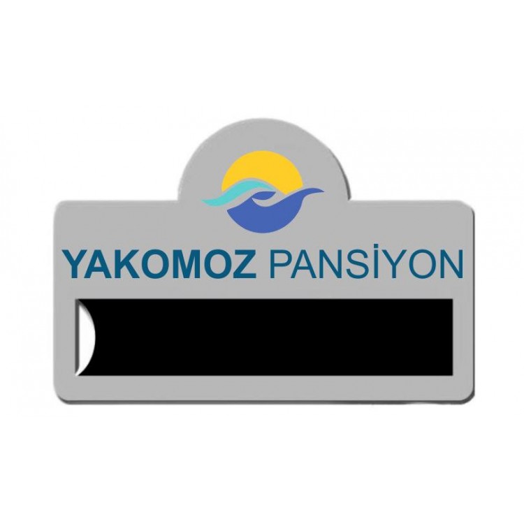 Otel ve Pansiyonlara özel Metal Yaka isimlikleri - Personel Yaka Kartları