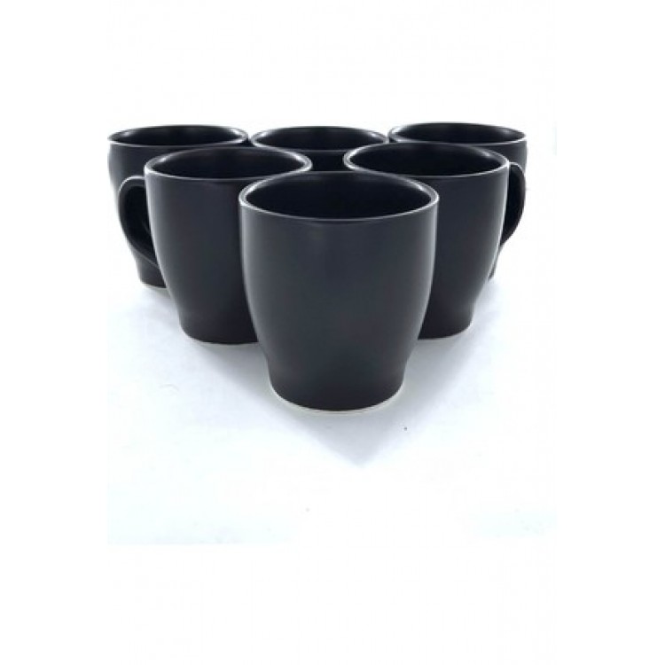 Siyah renkli baskılı kupa bardak