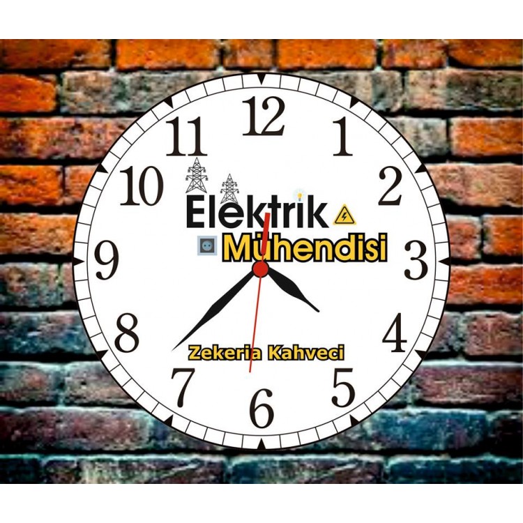 Mühendislere Özel Ahşap Duvar Saatleri