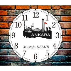 Ankara Dekoratif Kişiye Özel Duvar Saati