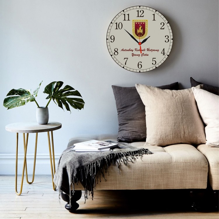 Mesleki Hediye Duvar Saatleri Astsubaylara Özel