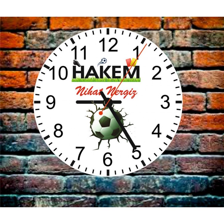 Hakem Arkadaşa Duvar Saati Hediye