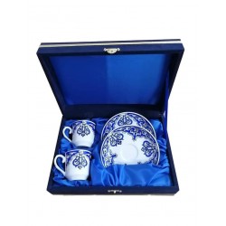 ikıli Kadife Kutu lu kahve fincanı